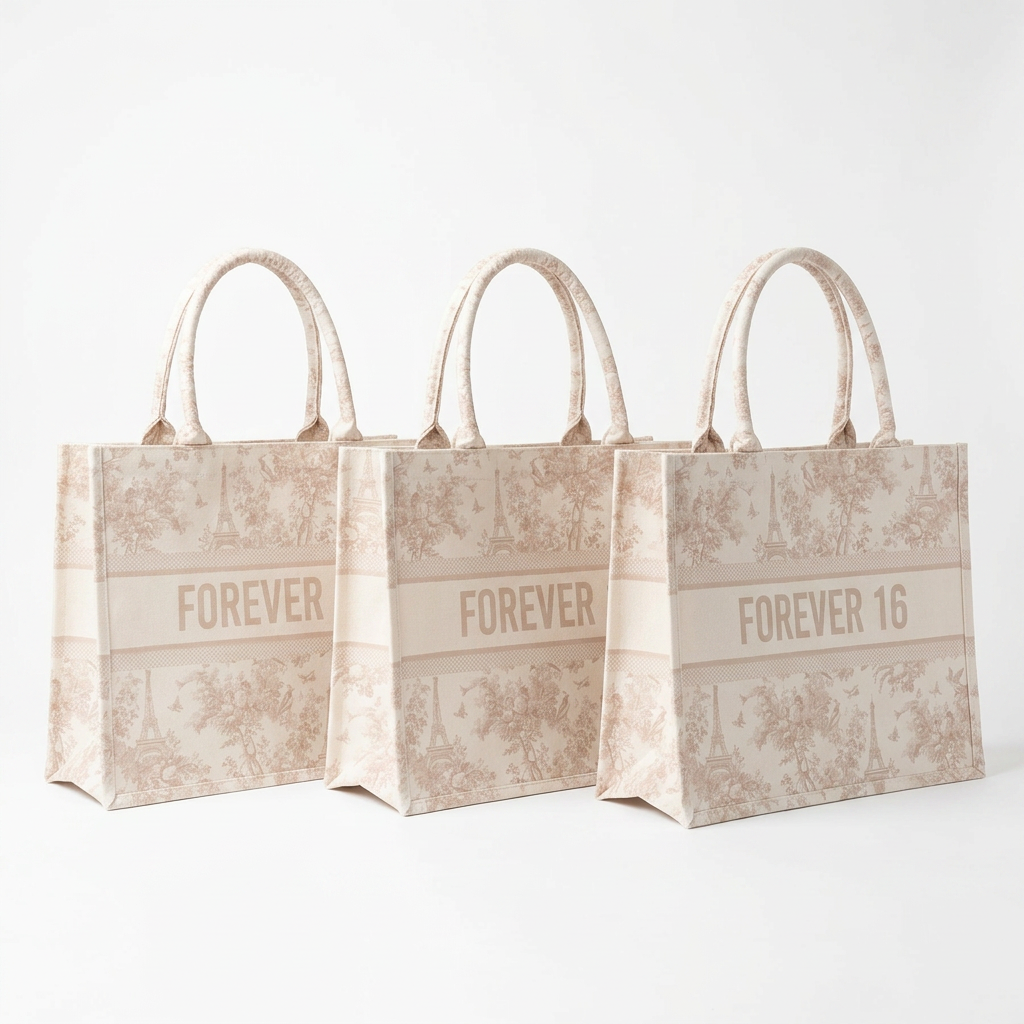 Paris toile tote