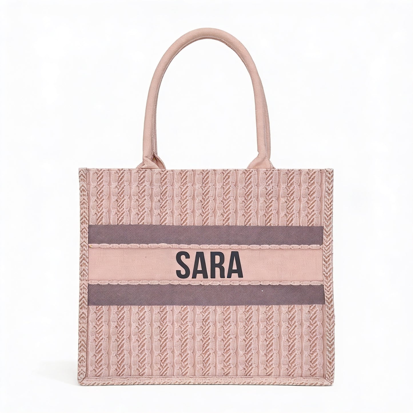 Dior Inspired Knitted Tote