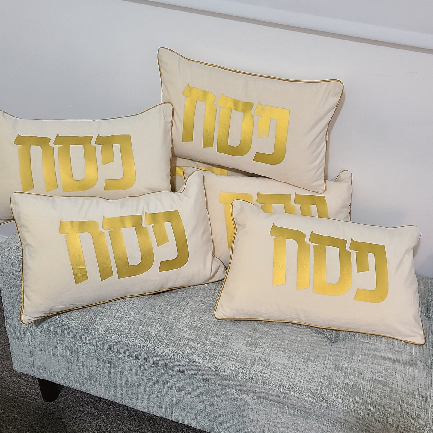 Oblong Pesach pillow