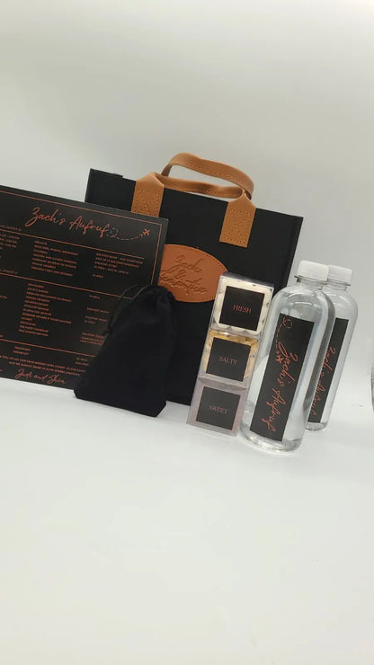 Black Felt & Leather Bag