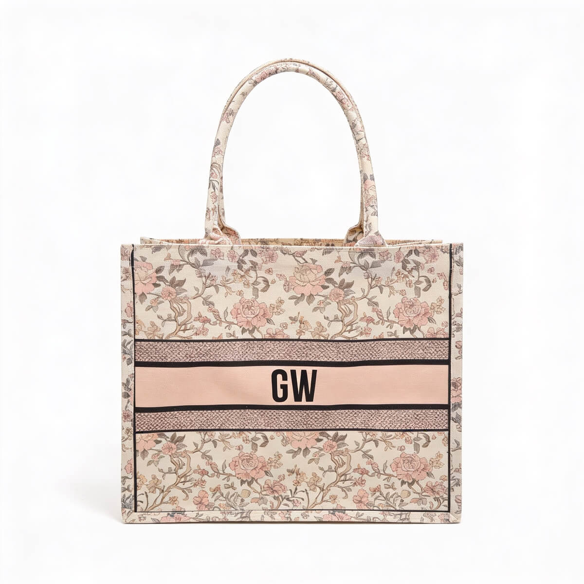 Colored Floral Tote