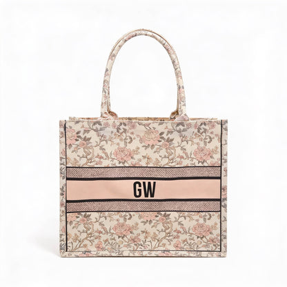 Colored Floral Tote