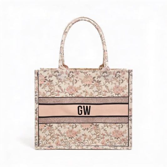 Colored Floral Tote
