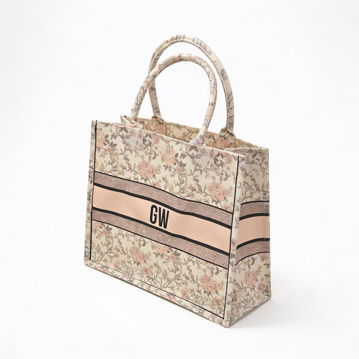Colored Floral Tote