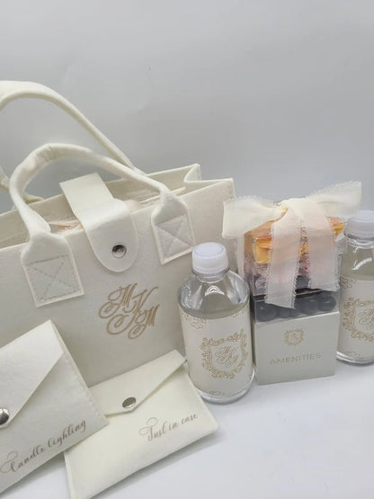 Snap Felt Bag (Embroidered)