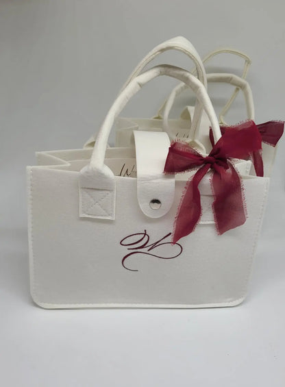 Snap Felt Bag (Embroidered)