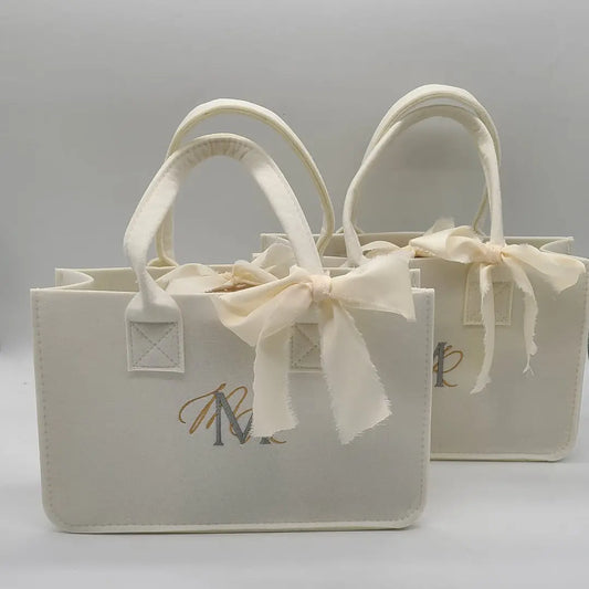 Snap Felt Bag (Embroidered)