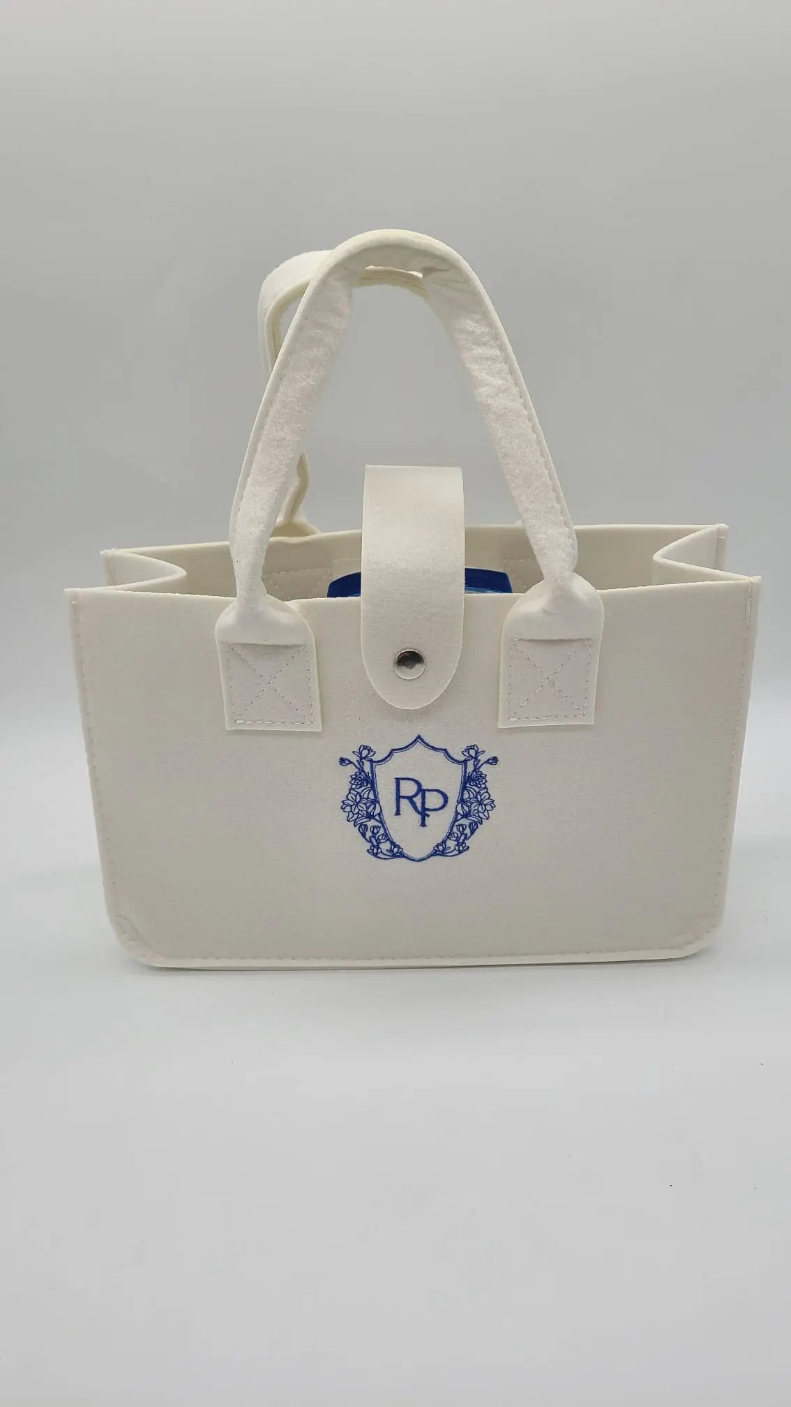 Snap Felt Bag (Embroidered)