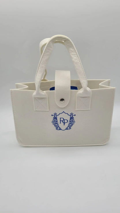Snap Felt Bag (Embroidered)