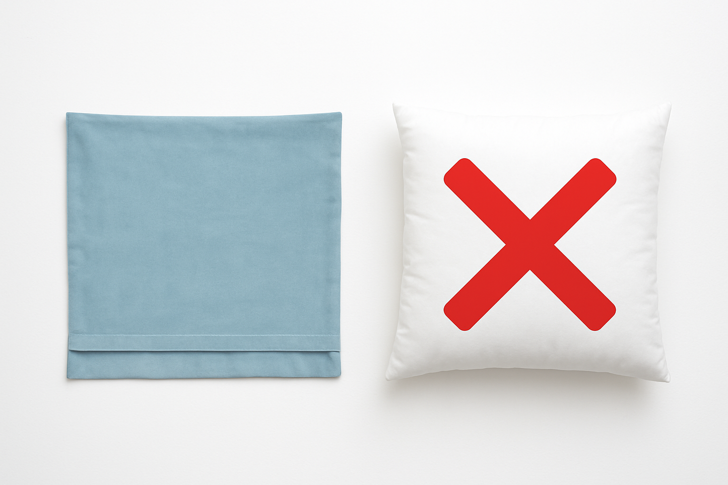 Good, make blue pillow look flat, it is just the case