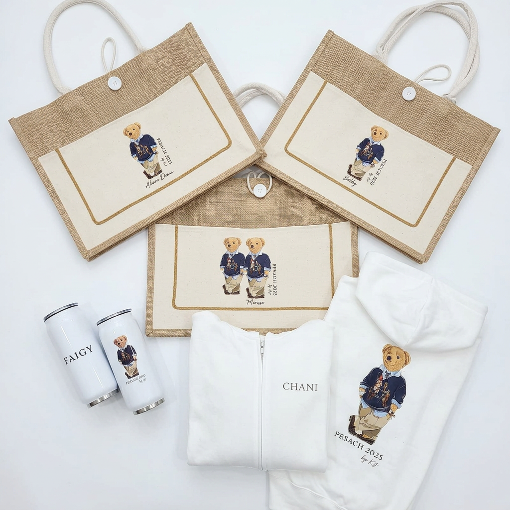 Burlap Button Tote