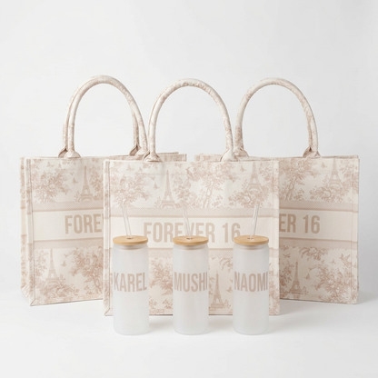 Paris toile tote