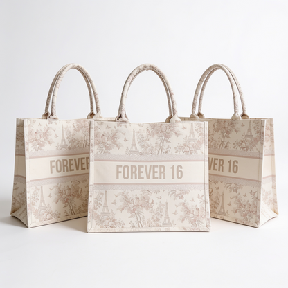 Paris toile tote