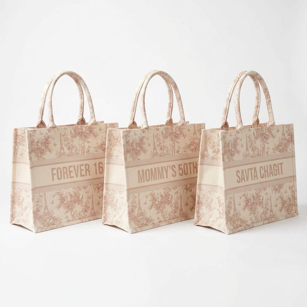 Paris toile tote