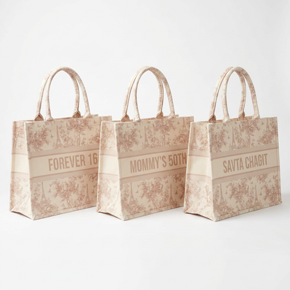 Paris toile tote
