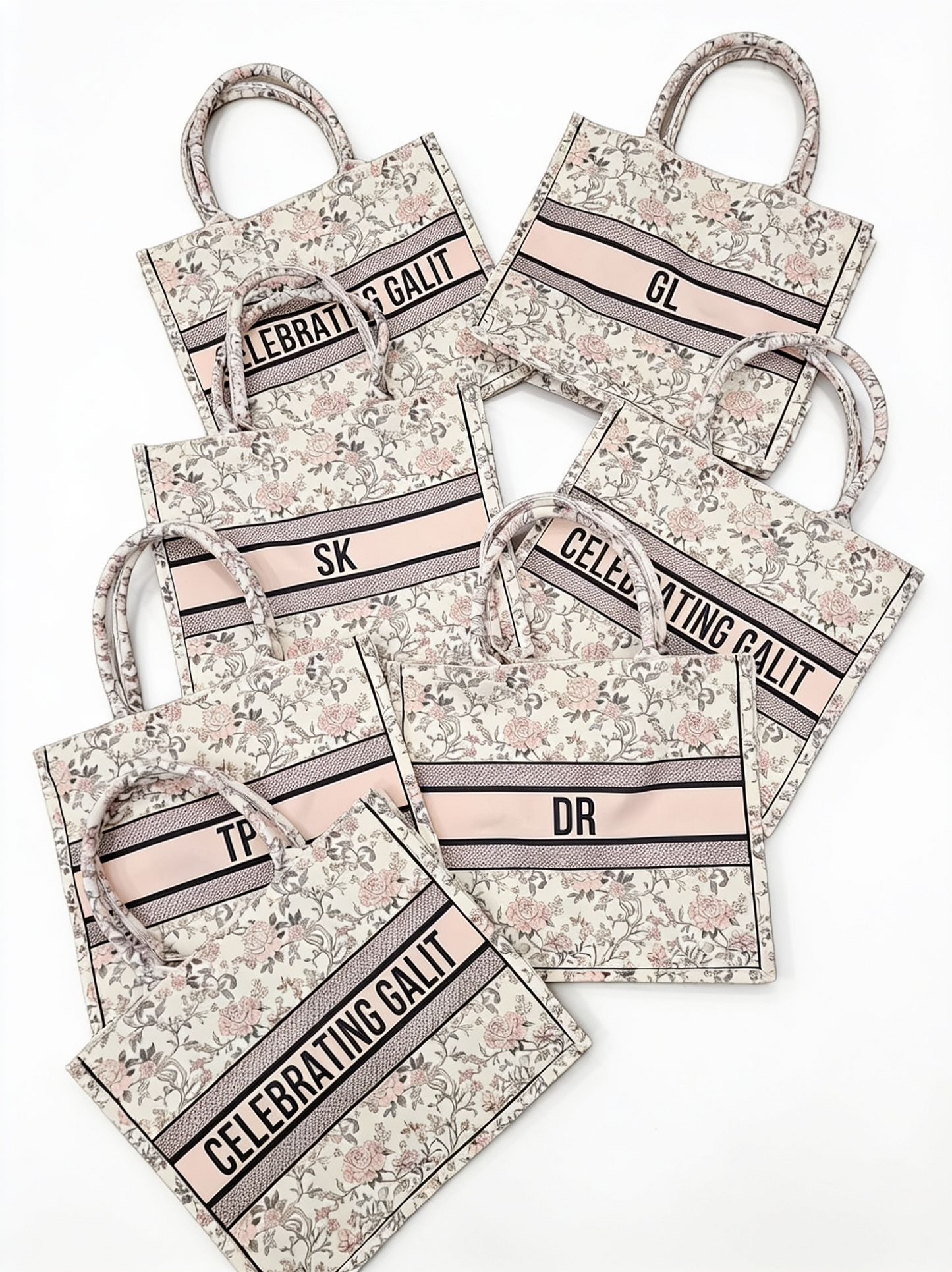 Colored Floral Tote