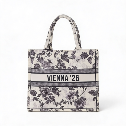 Black and white floral