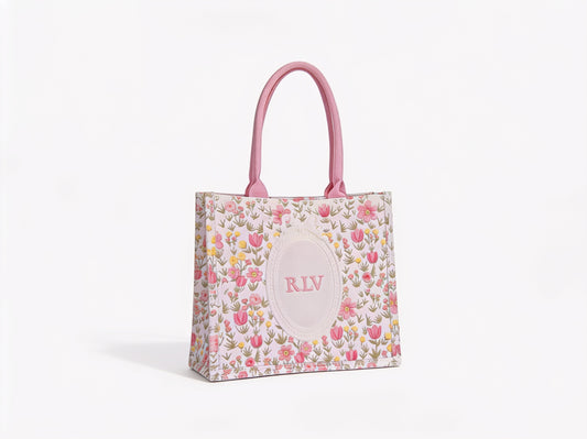 Dior Inspired Floral Bag