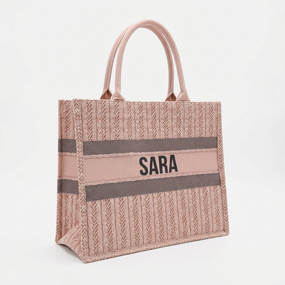 Dior Inspired Knitted Tote