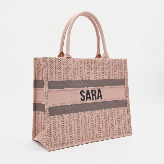 Dior Inspired Knitted Tote