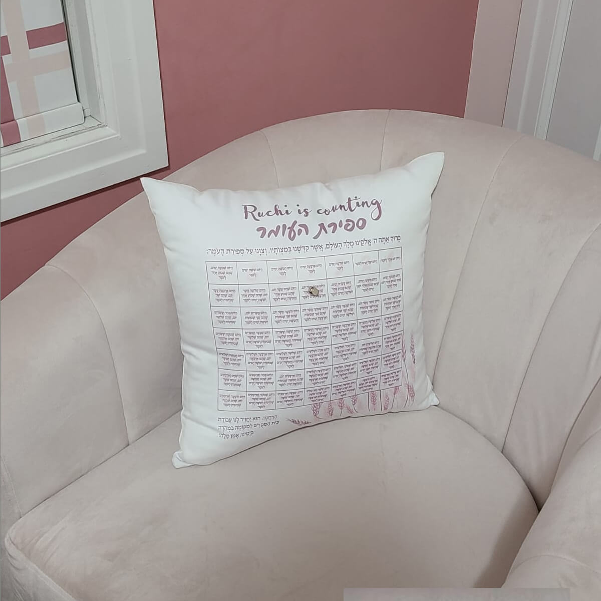 Sefiras Haomer Pillow